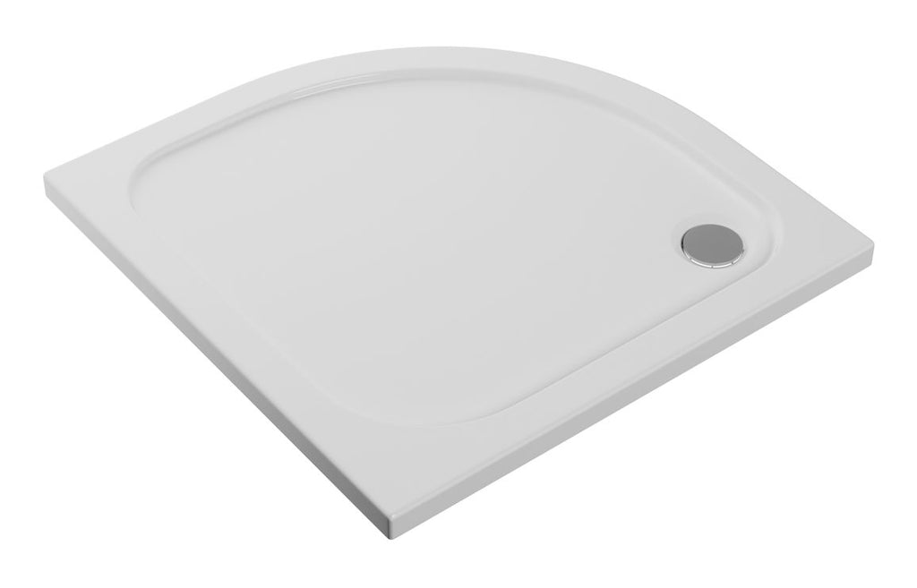 HOTT111462 - Trade Deals 45mm Low Profile 900mm Quadrant Tray & Waste - White image