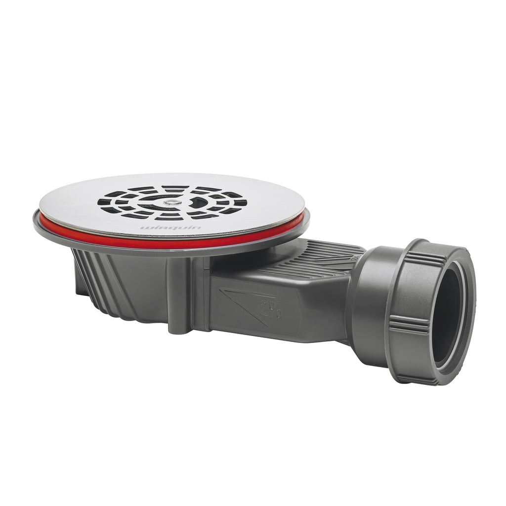 30723398 - Wirquin Slim+ Grid Shower Waste - Stainless Steel image