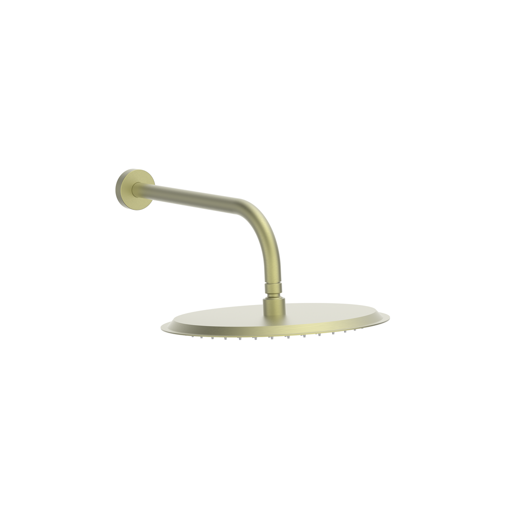 FR-2486 - Forge Collection Shower Head & Arm Round Brass 300mm image