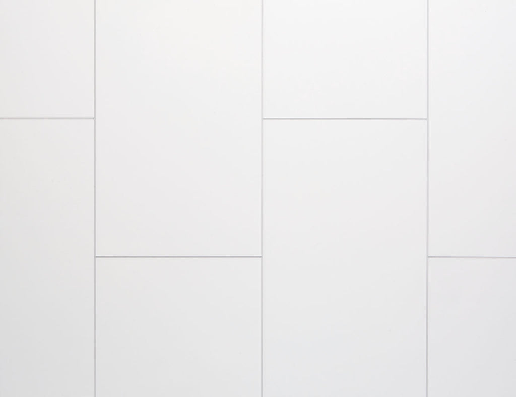 4010040185 - Neptune 1000mm x 2400mm Heavy Duty Grout Line Panel - Large White Tile image