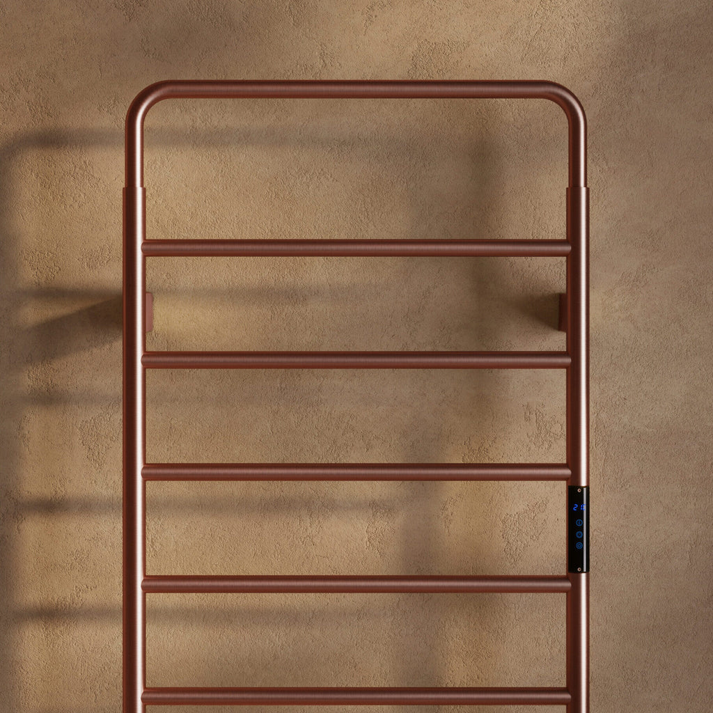 FR-2559 - Forge Collection Elight Electric Towel Rail 1200 x 500 - Brushed Bronze image