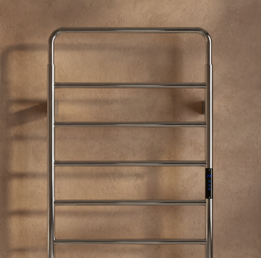 FR-2560 - Forge Collection Elight Electric Towel Rail 1200 x 500 - Chrome image