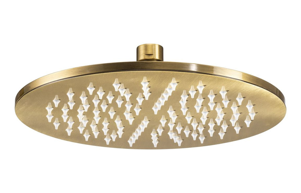 AB2483 - Abode Euphoria 225x225x8mm Circular Showerhead - Antique Brass image