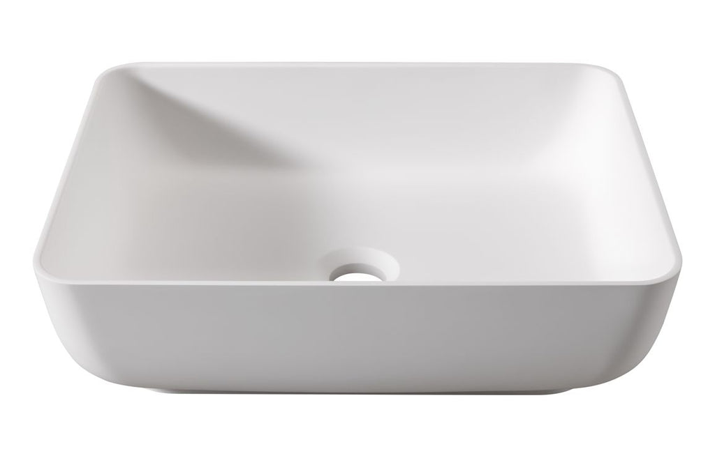 ABB1007 - Abode Cava 450x350mm Tablet Basin - Chalk White image