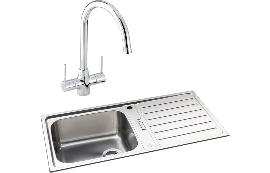 ABDP0009 - Abode Neron 1B Inset St/Steel Sink & Nexa Tap Pack image