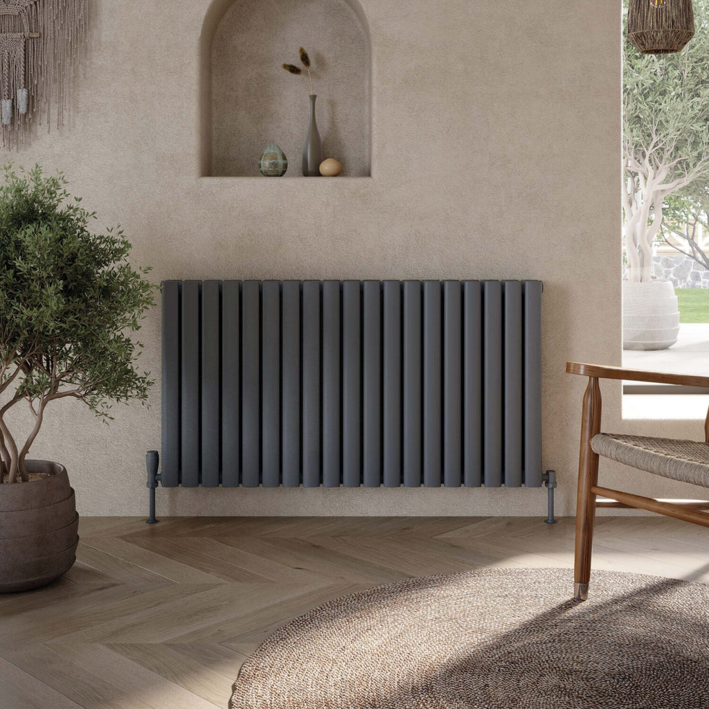 FR-695 - Forge Collection Amire Designer Radiator Double 600mm x 944mm Anthracite image