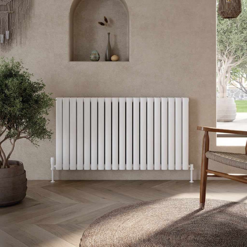 FR-696 - Forge Collection Amire Designer Radiator Double 600mm x 944mm White image