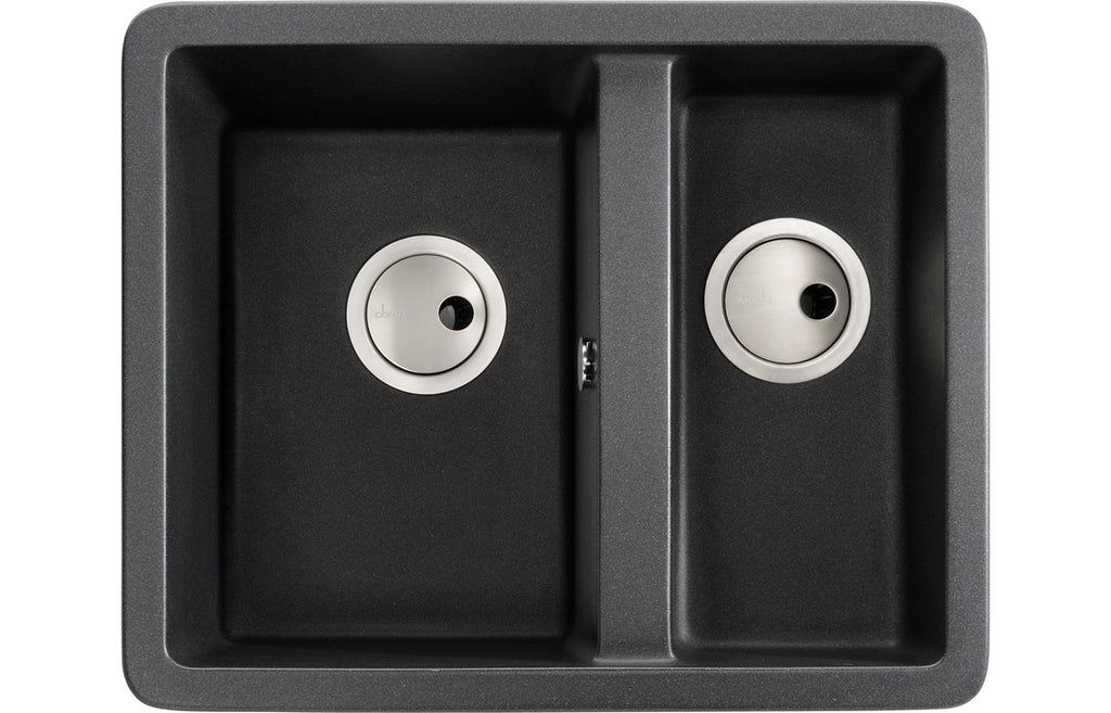 AW3128 - Abode Matrix Sq GR15 1.5B Granite Inset/Undermount Sink - Black Metallic image