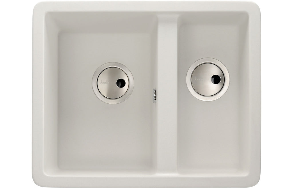 AW3129 - Abode Matrix Sq GR15 1.5B Granite Inset/Undermount Sink - White image