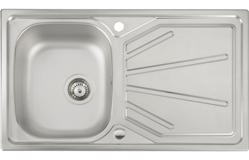 AW5054 - Abode Trydent 1B & Drainer Inset Sink - St/Steel image
