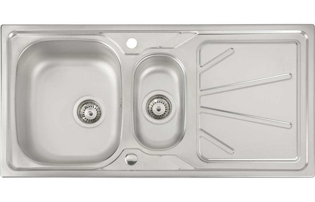 AW5055 - Abode Trydent 1.5B & Drainer Inset Sink - St/Steel image