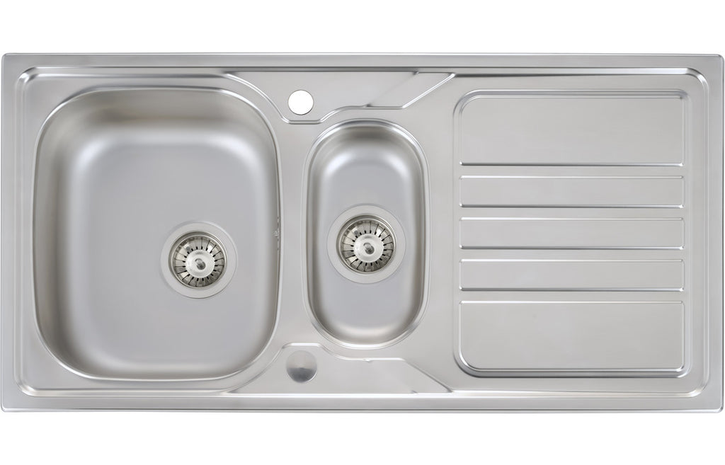 AW5061 - Abode Mikro 1.5B & Drainer Inset Sink (Boxed inc. wastes) - St/Steel image