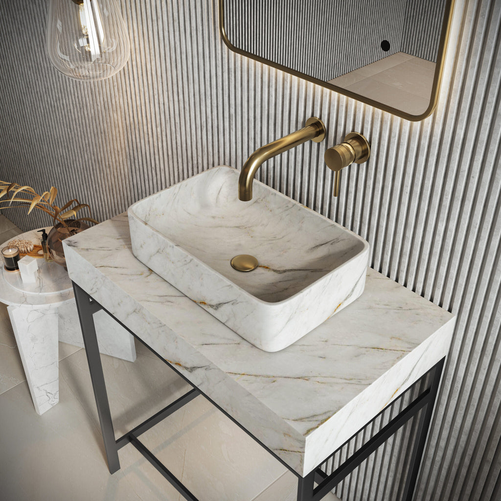 FR-1068 - Forge Collection Elite Marble Basin Vermacci 420x270x110 Honed (Basin Only) image