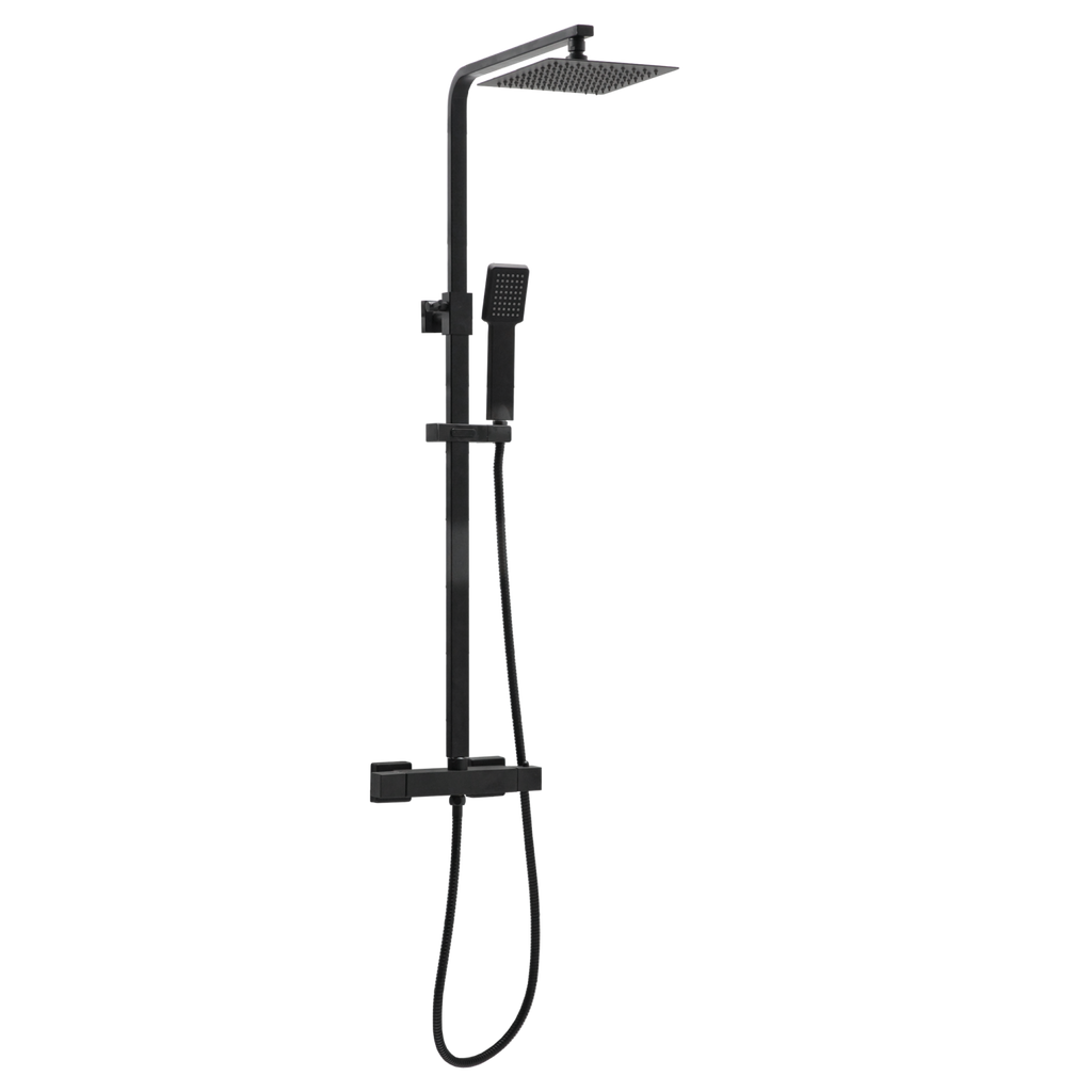 FR-602 - Forge Collection Lex Rigid Riser Shower Inc. Easykit - Matt Black image