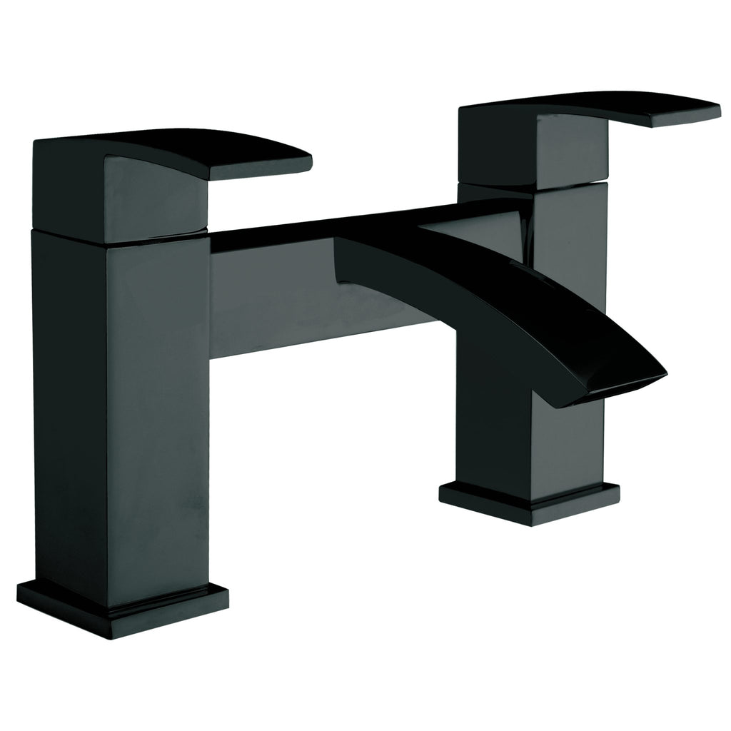 FR-318 - Forge Collection Response Deck Mounted Bath Filler - Matt Black image