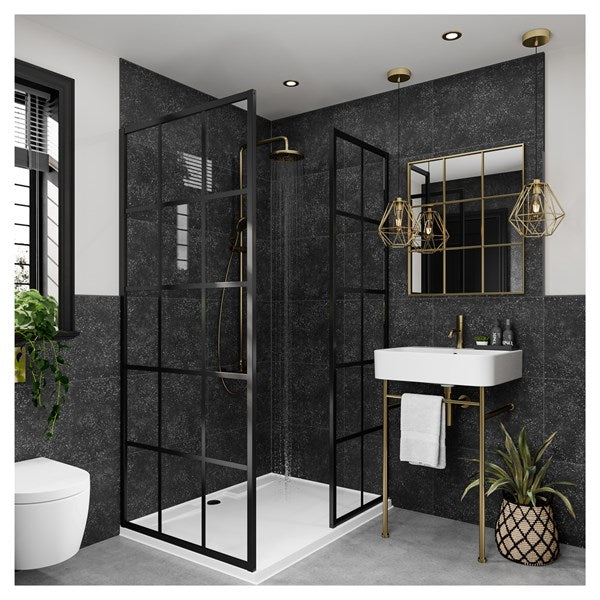 MT490ST1001 - Tile Panel - Black Mineral (0490) - Hydro-Lock T&G - Tile - 2400x598x11mm - FSC Mix 70% image