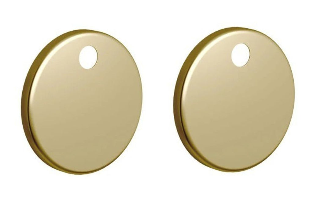 HOTT106333 - Toilet Seat Cover Caps - Brushed Brass image