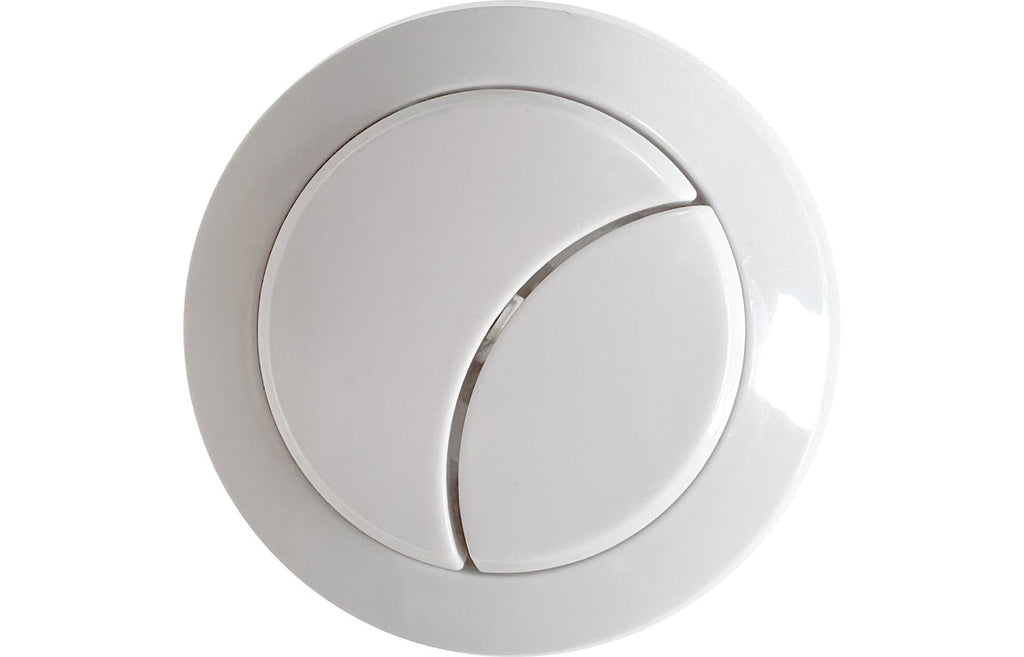 HOTT109031 - Dual Push Button Cover For Ceramic Cisterns (Rod) - Matt White image