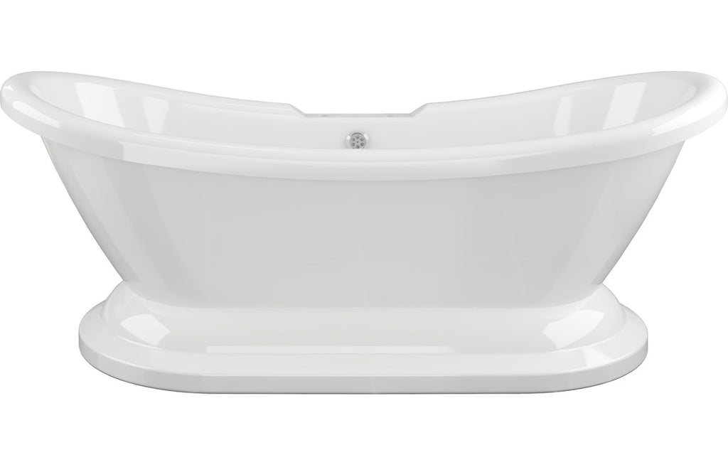 HOTT102809 - Daven Freestanding 1760x700x720mm 2TH Bath w/Base - White image