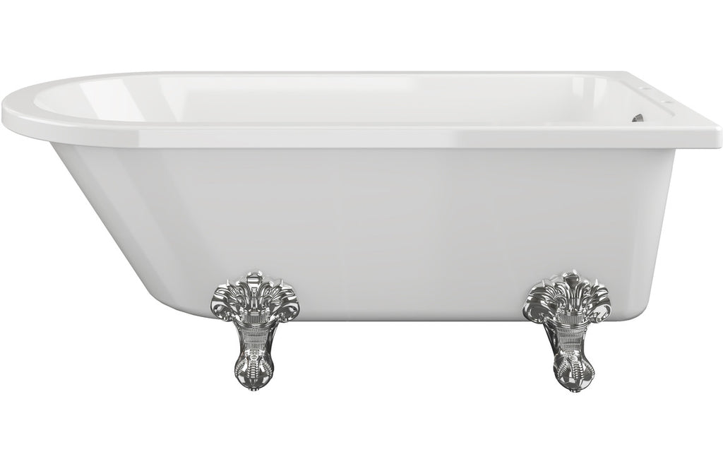 HOTT102821 - Earl Freestanding 1500x750x650mm 2TH Corner Bath w/Feet image