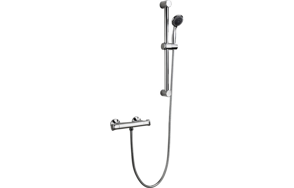 HOTT105828 - Taino Low Pressure Thermostatic Bar Mixer Shower - Chrome image