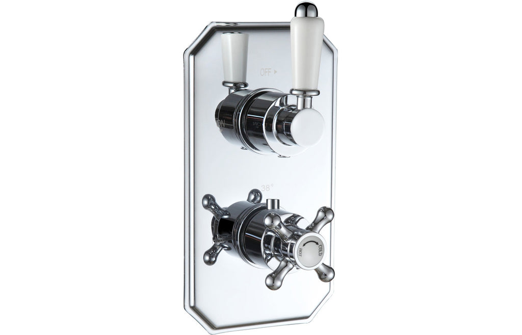 HOTT105883 - Jelsi Traditional Lever Thermostatic Single Outlet Shower Valve - Chrome image