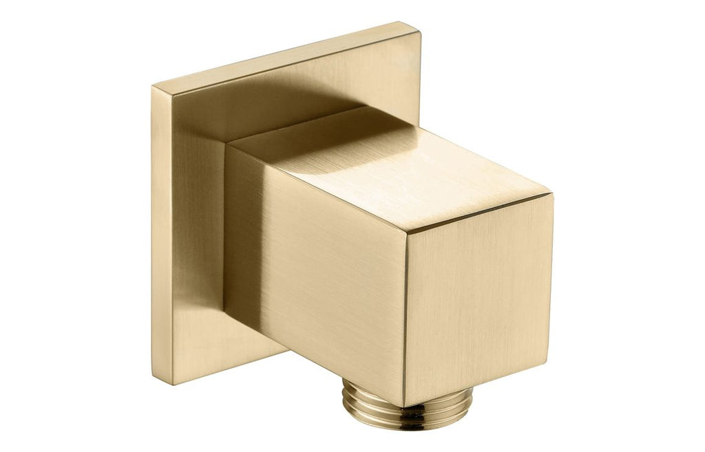 HOTT108600 - Square Wall Outlet Elbow - Brushed Brass image