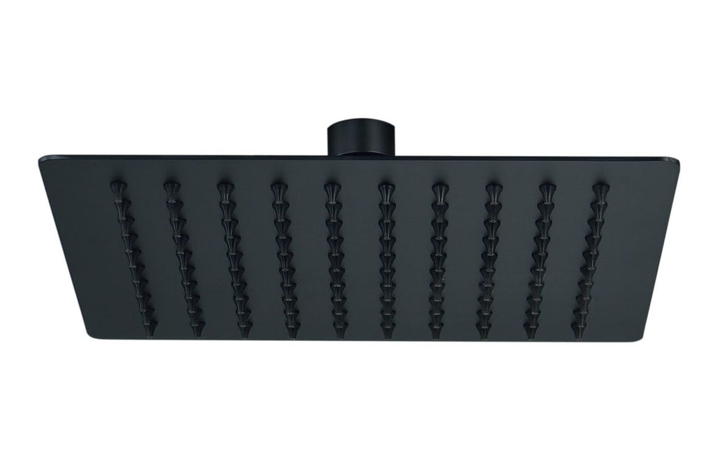 HOTT108595 - Cubica 200mm Square Ultraslim Showerhead - Matt Black image