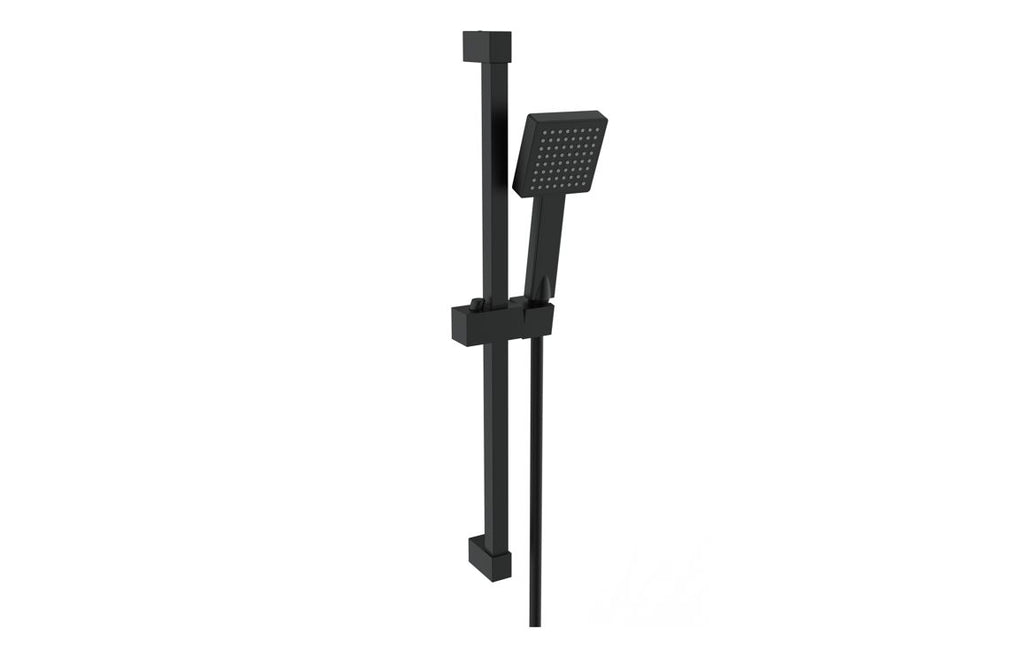 HOTT108593 - Square Slider Rail Kit & Single Mode Handset - Matt Black image
