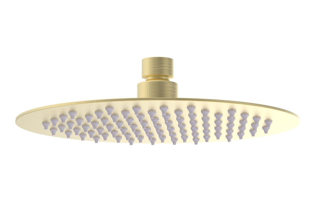 HOTT111553 - Renosa 200mm Round Ultraslim Showerhead - Brushed Brass image