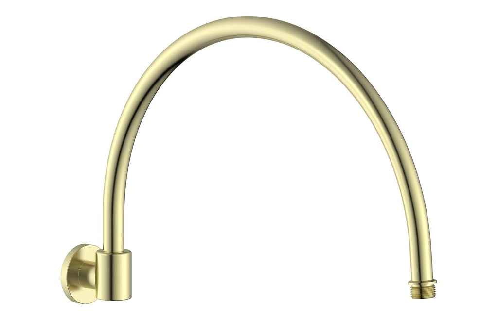 HOTT116270 - Jelsi 365mm Traditional Round Shower Arm - Brushed Brass image
