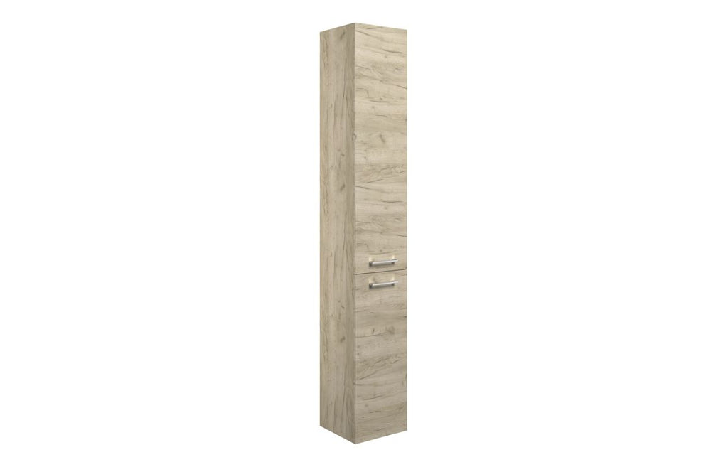 HOTT107500 - Venice 350mm Floor Standing 2 Door Tall Unit - Oak image