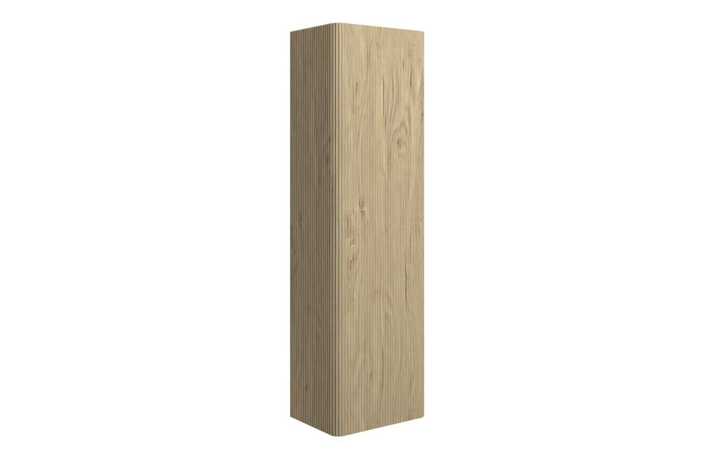 HOTT108920 - Georgio 350mm Wall Hung 1 Door Tall Unit - Textured Oak image