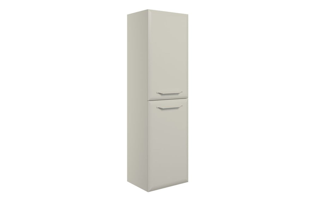 HOTT116137 - Kikio 400mm Wall Hung 2 Door Midi Boy Unit - Matt Latte image