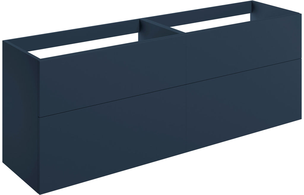 HOTT106208 - Romori 1180mm Wall Hung 4 Drawer Basin Unit (No Top) - Matt Deep Blue image