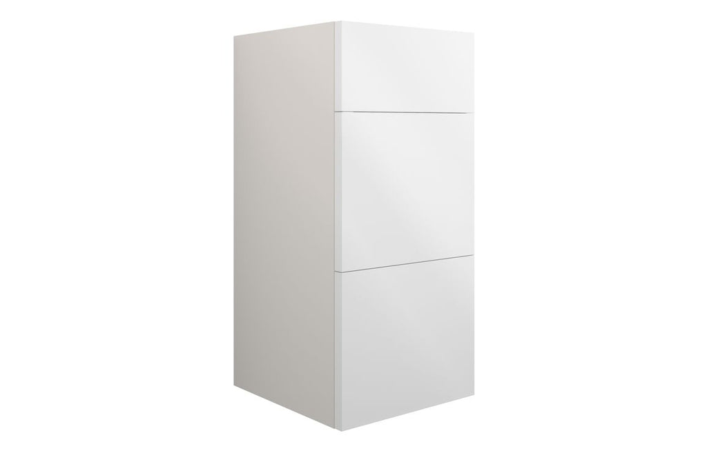 HOTT110392 - Elation 300mm Standard 3 Drawer Unit - White Gloss (Grey Cab) image