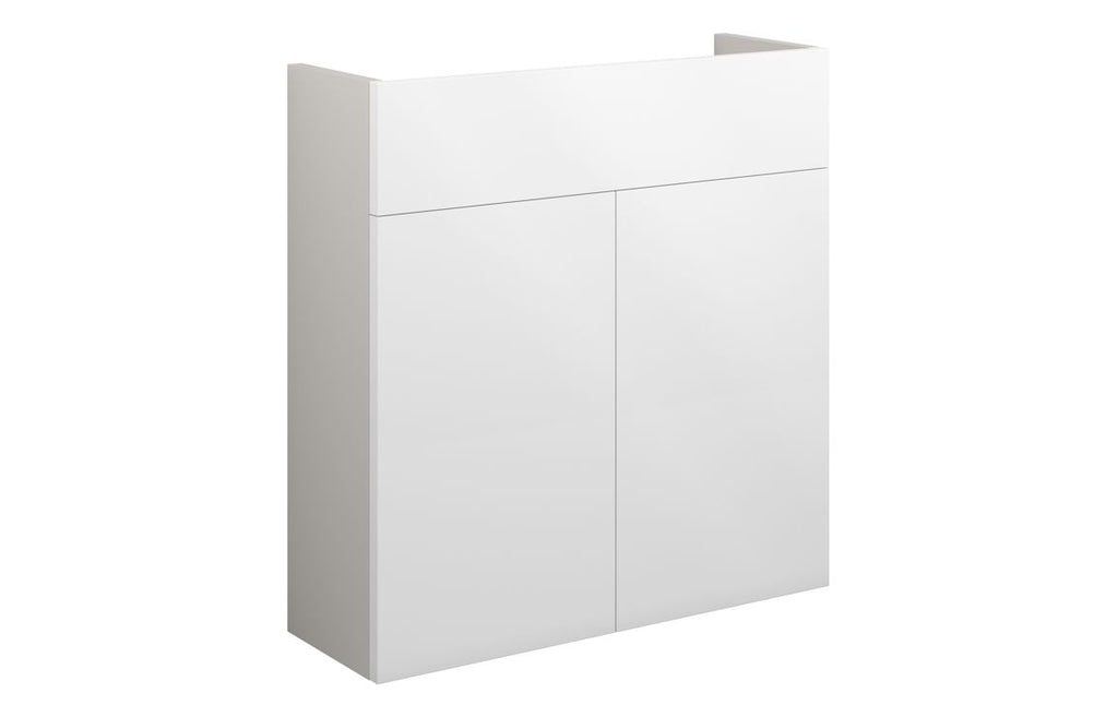 HOTT110404 - Elation 600mm Slim Basin Unit - White Gloss (Grey Cab) image