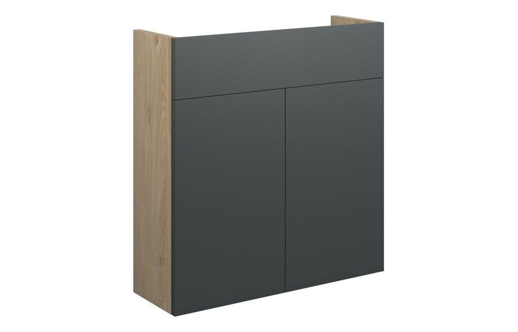 HOTT110476 - Elation 600mm Slim Basin Unit - Matt Graphite Grey (Oak Cab) image