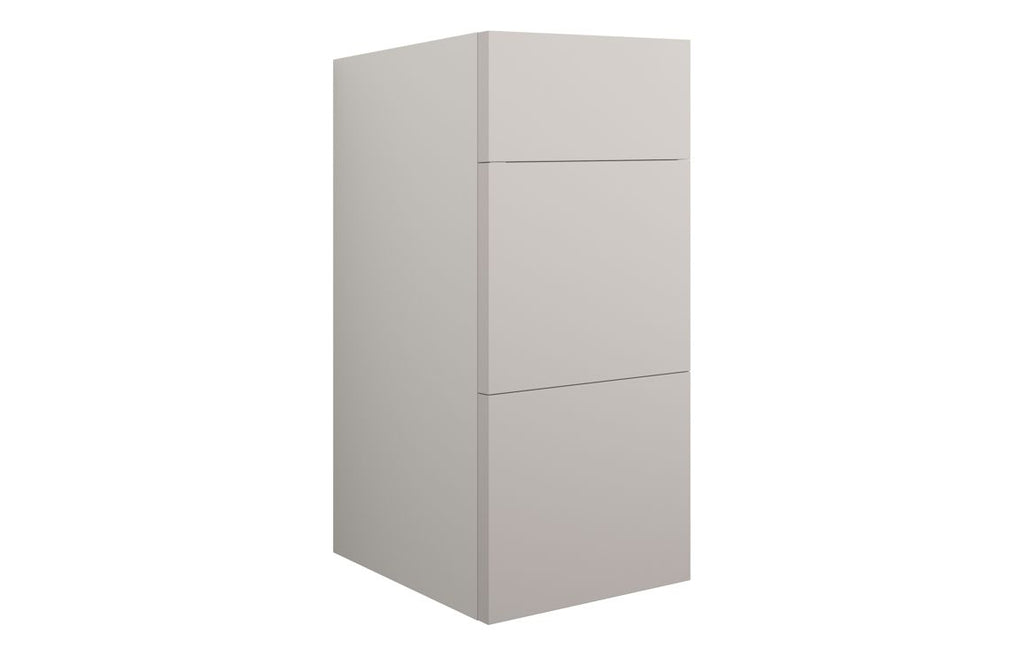 HOTT110534 - Elation 300mm Standard 3 Drawer Unit - Matt Dove Grey (Grey Cab) image