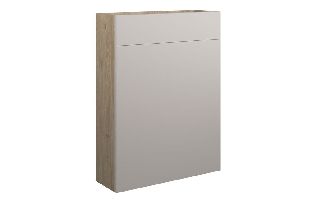 HOTT110559 - Elation 600mm Slim WC Unit - Matt Dove Grey (Oak Cab) image