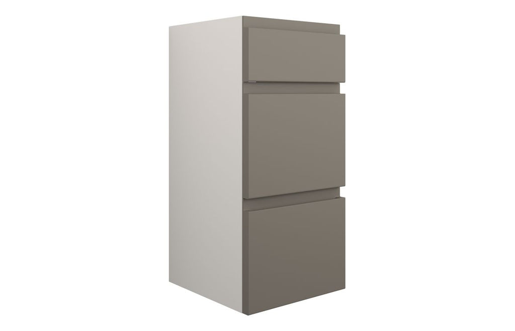 HOTT110179 - J Pull 300mm Standard 3 Drawer Unit - Matt Stone (Grey Cab) image