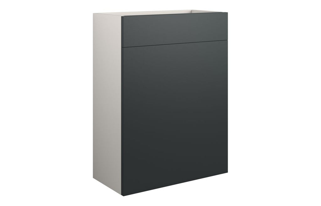 HOTT110064 - J Pull 600mm Standard WC Unit - Matt Graphite Grey (Grey Cab) image