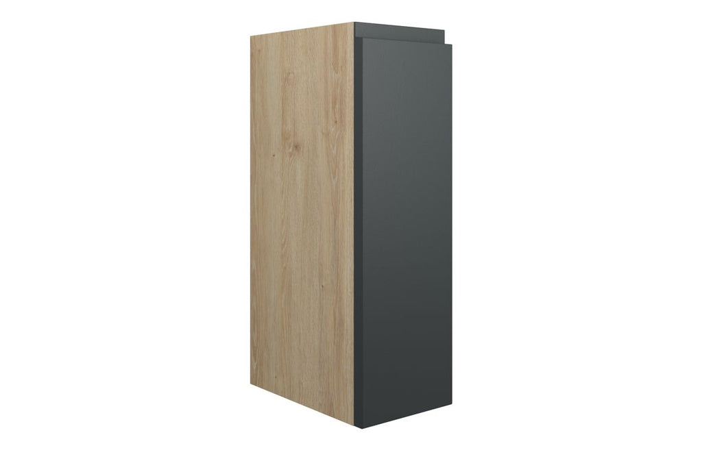 HOTT110029 - J Pull 200mm Standard Toilet Roll Unit - Matt Graphite Grey (Oak Cab) image