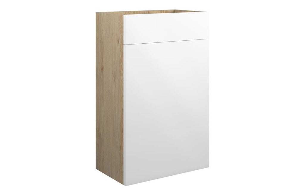 HOTT109988 - J Pull 500mm Standard WC Unit - White Gloss (Oak Cab) image