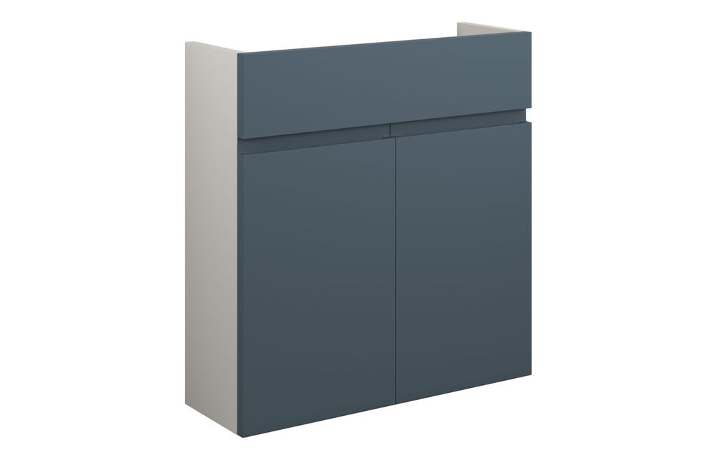 HOTT110333 - J Pull 600mm Slim Basin Unit - Matt Arley Blue (Grey Cab) image