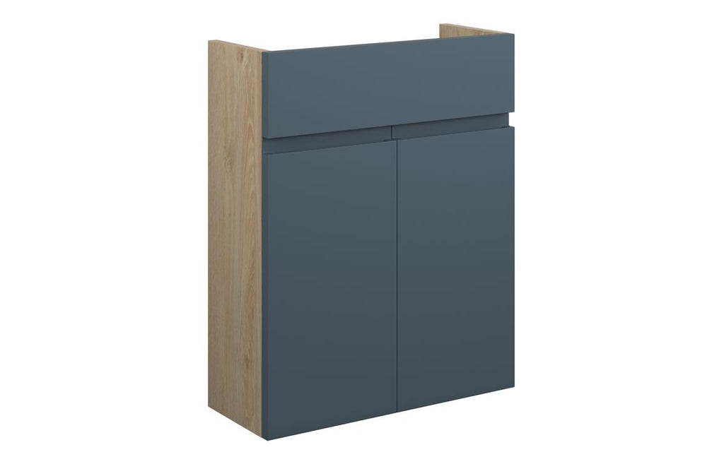 HOTT110328 - J Pull 500mm Slim Basin Unit - Matt Arley Blue (Oak Cab) image