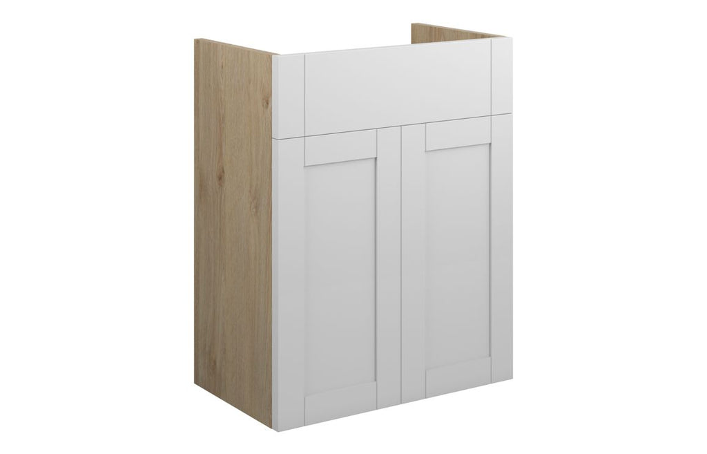 HOTT110970 - Traditions 500mm Standard Basin Unit - Matt White (Oak Cab) image