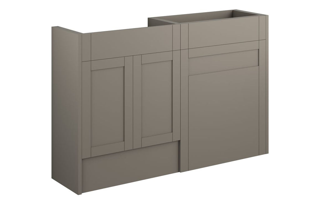 HOTT111141 - Traditions 1236mm Standard Basin & WC Unit Pack - Matt Stone (Grey Cab) image