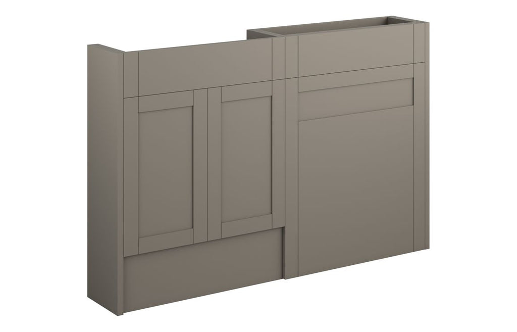 HOTT111144 - Traditions 1236mm Slim Basin & WC Unit Pack - Matt Stone (Grey Cab) image