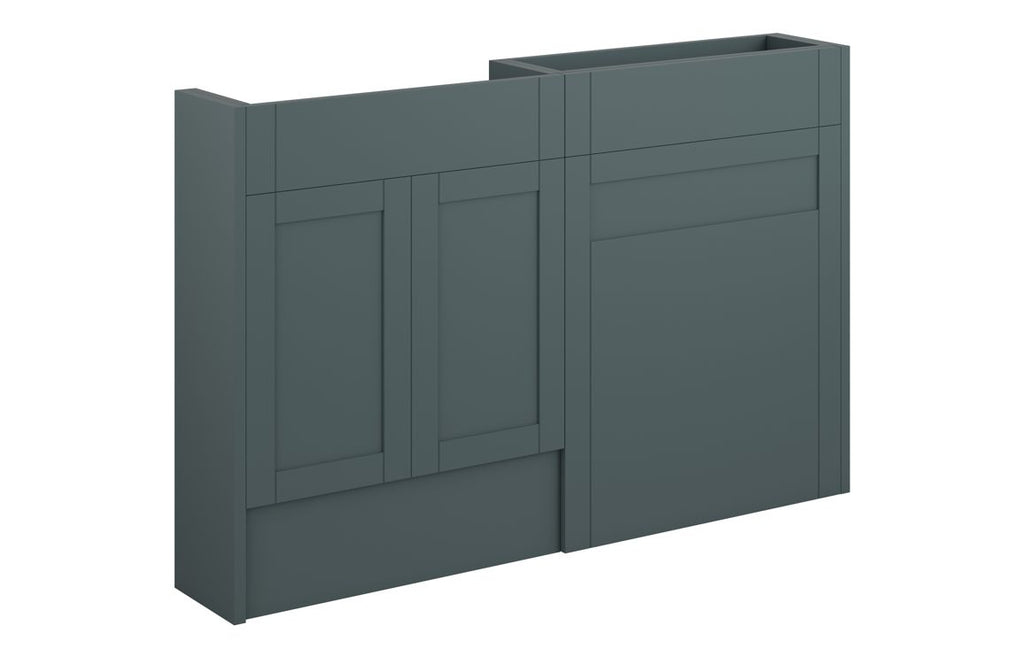 HOTT111216 - Traditions 1236mm Slim Basin & WC Unit Pack - Matt Green Camo (Oak Cab) image